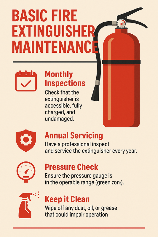 Basic Fire Extinguisher Maintenance | Flame Extinguisher Basic Fire Extinguisher Maintenance