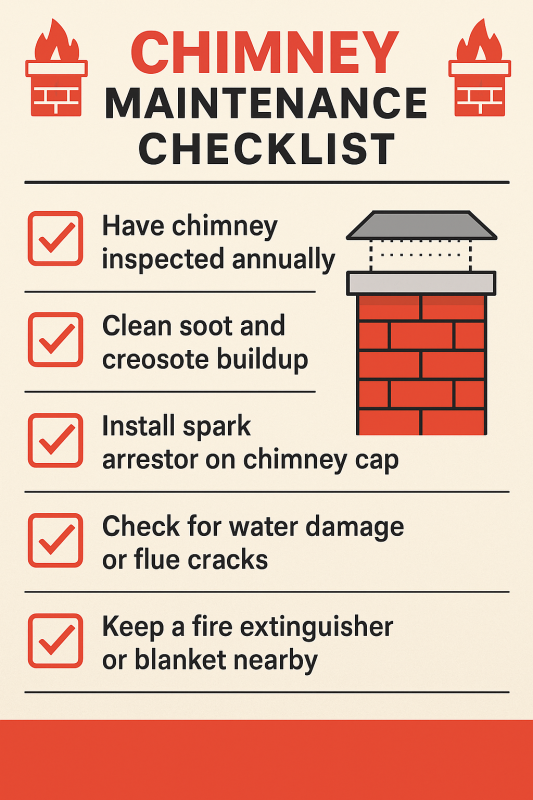 Chimney Maintenance Checklist 2025 - Flameexinguisher.com